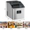 Costway Stainless Steel Ice Maker Machine Countertop 48Lbs/24H Self-Clean with LCD Display